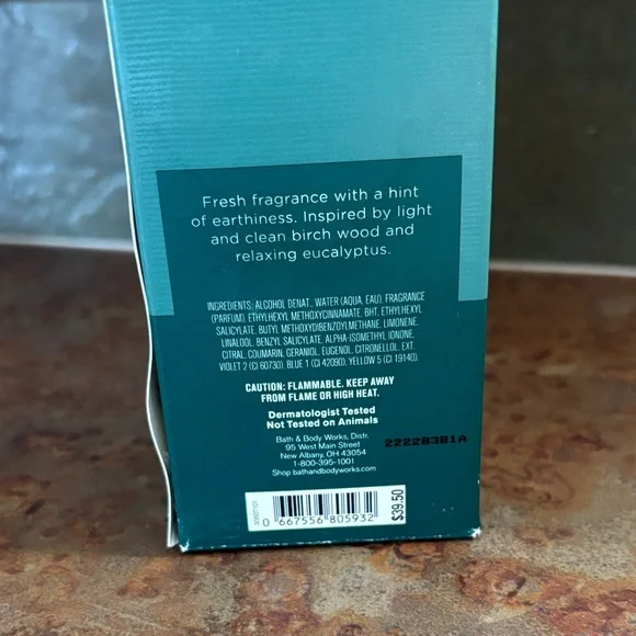 Bath & Body Works BIRCH & EUCALYPTUS Cologne - Picture 2 of 2